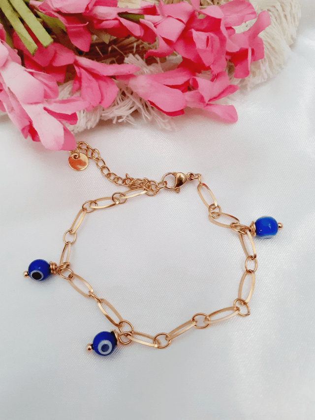 Bracelet perles oeil