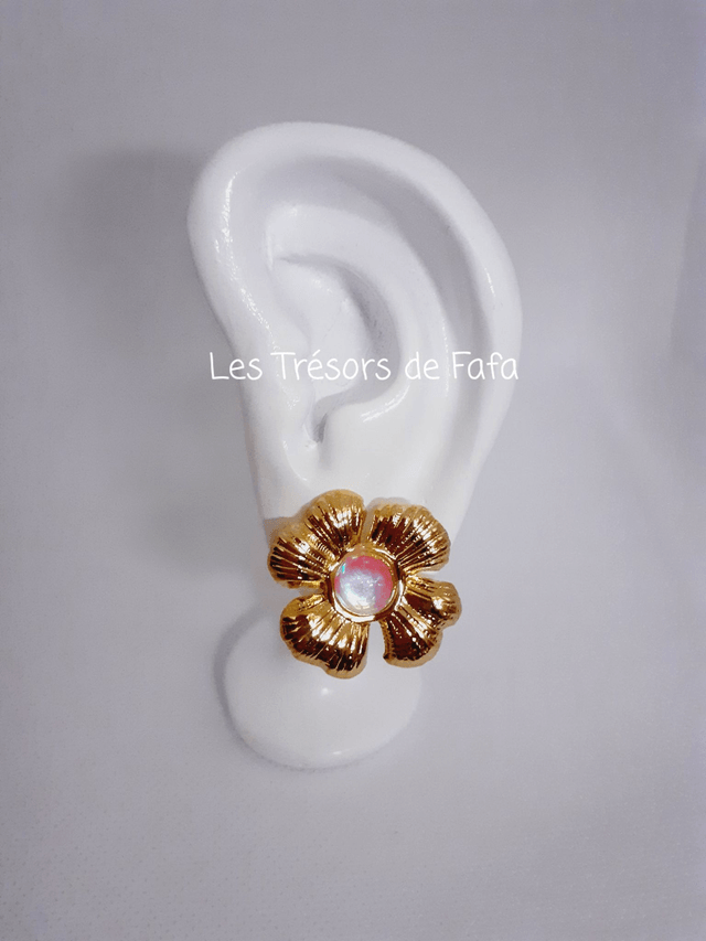 Boucles d'oreilles fleur