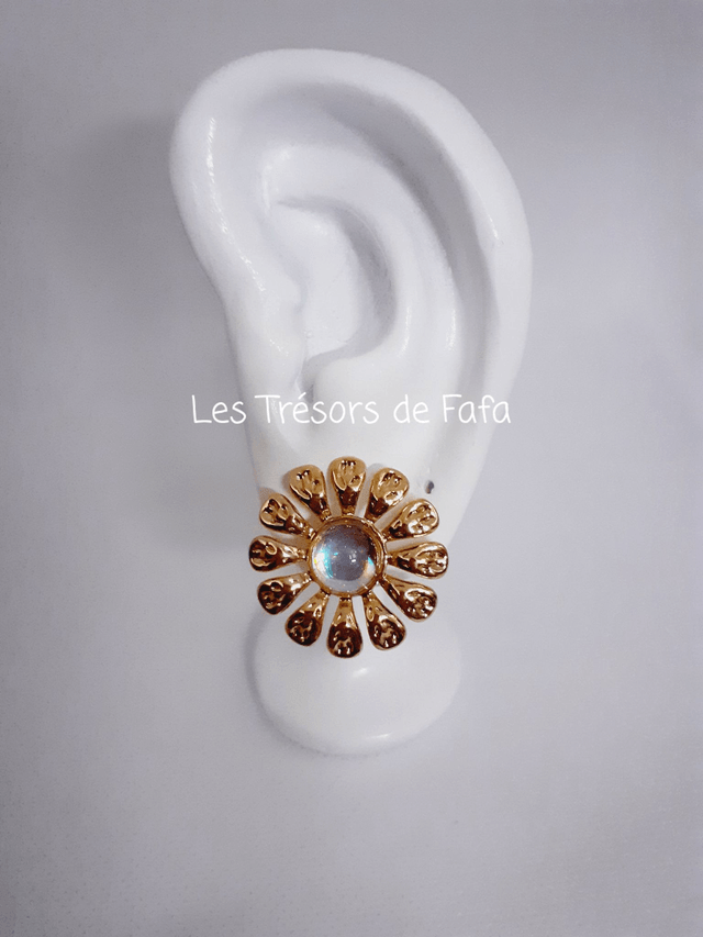 Boucles d'oreilles fleur 