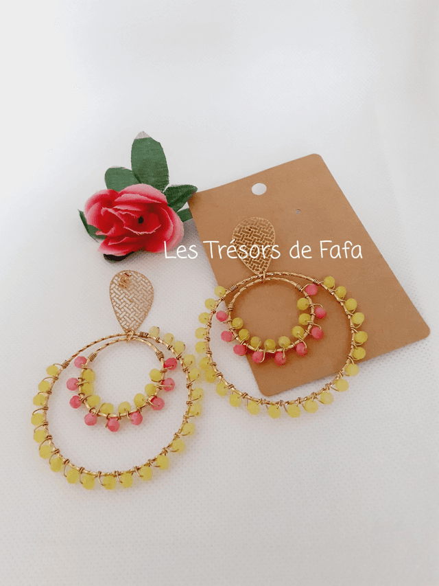 Boucles d&#039;oreilles JESSICA en acier inoxydable
