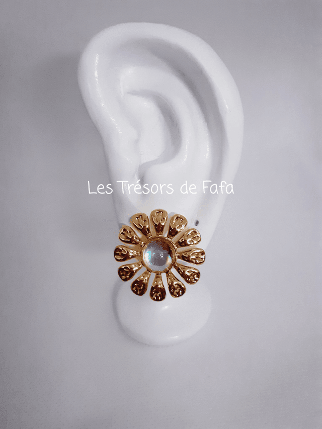 Boucles d&#039;oreilles fleur 