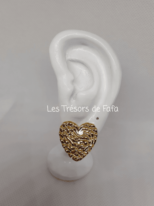 Boucles d&#039;oreilles cœur 